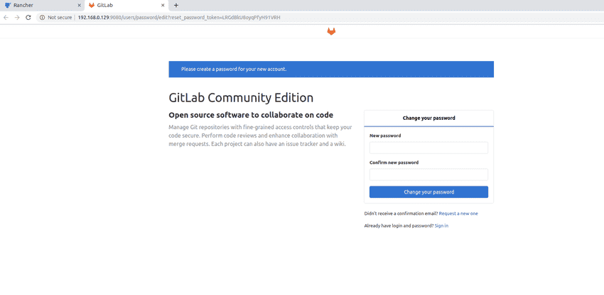 gitlab login page gitlab login page
