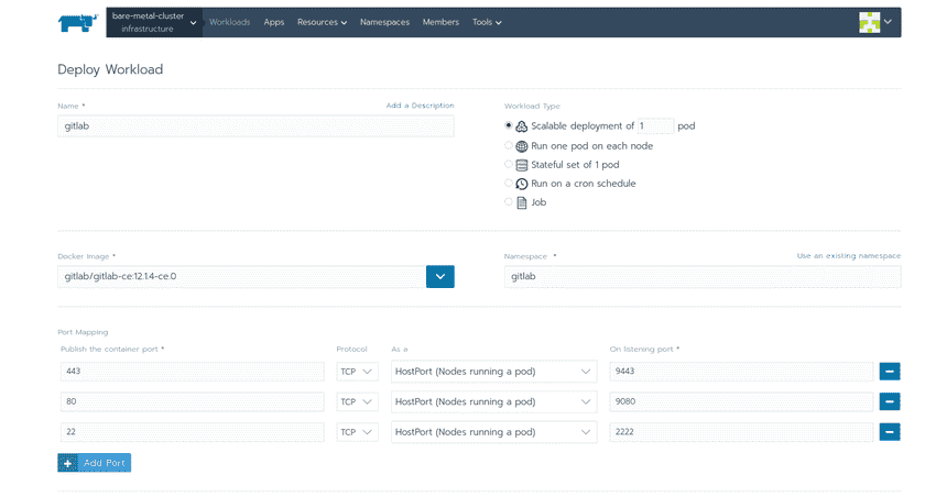 rancher deploy page rancher deploy page